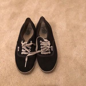 Black lace up Vans